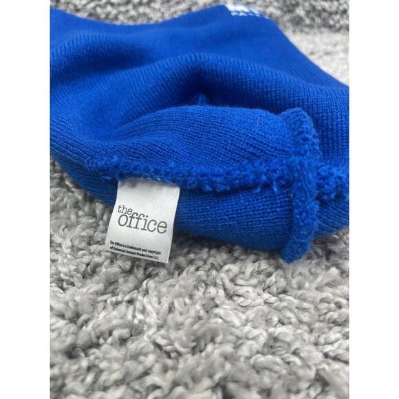 Men's Dunder Mifflin Beanie The Office Paper Company Blue One Size - Picture 4 of 10
